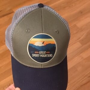 Great Smoky Mountains Olive and Navy Hat